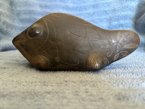 Inuit eschimese scultura pesce - scultura,