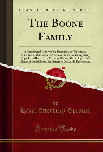 The boone family classic - boone, (classic