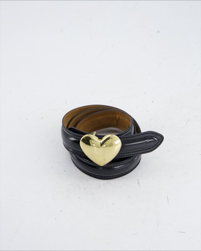 Cintura moschino pelle nero - nero,