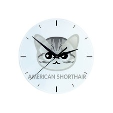 Americano a pelo corto orologio con gatto Art-Dog
