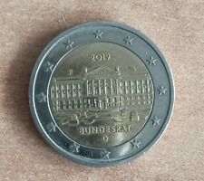 2 Euro 2019 Germania Bundesrat Consiglio Federale Zecca F UNC Commemorativa Fdc