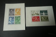 REPLICA FINLANDIA 1940 OLIMPIADI MINIFOGLI COPPIA FACSIMILE GOMMA MNH