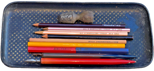 Antico set scrittura - antico, vassoio