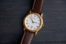 Orologio MIREXAL Mondaine uomo vintage Swiss made DRESS cassa dorata M7606.127