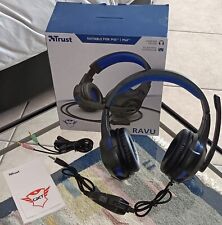 CUFFIE GAMING: TRUST GAMING GXT 307B RAVU, CON MICROFONO RIPIEGABILE E ARCHETTO