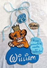 Fiocco Nascita In Legno