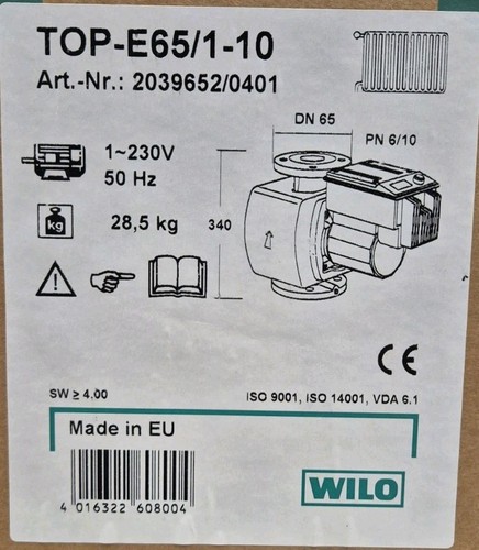 Pompa circolazione wilo top - pompa,