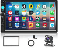 Autoradio 2DIN 7" Bluetooth Vivavoce MirrorLink USB AUX FM EQ Cam Retromarcia