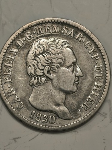 Carlo felice lira 1830 - carlo,