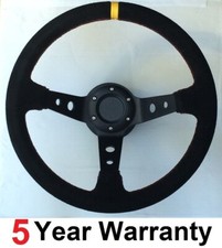 Volante Da Corsa In Suede Con