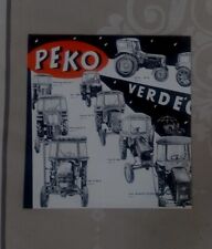 BROCHURE PEKO CABINE TRATTORI AGRICOLI MAN LANZ DEUTZ HANOMAG PORSCHE KRAMER