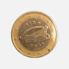 moneta 1 euro con arpa Irlanda 2002 éire