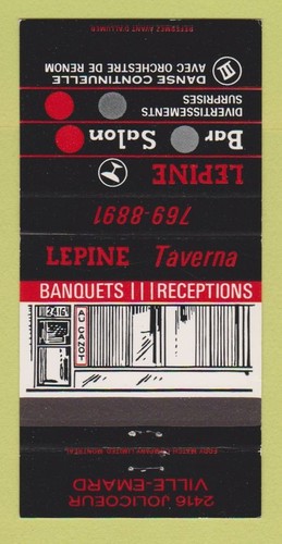 Copertina matchbook lepine - copertina,