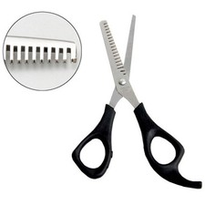 SFOLTIRE PARRUCCHIERE DENTATE FORBICI TAGLIA CAPELLI ACCIAIO LAMA CASA LAME kq