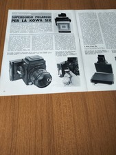 1976 SUPERDORSO POLAROID 405 PER LA KOWA SUPER SIX FOTO CAMERA VINTAGE