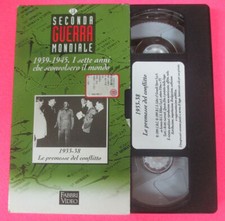 VHS film 1933-38 LE PREMESSE DEL CONFLITTO seconda guerra mondiale (F162) no dvd