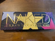 Urban Decay ~ palette ombretti nudi Metal Mania con sbavatura a doppia estremità nuova con scatola