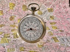 Tollett  Roskopf . Stop Watch da Gara . Metallo . 1900 . OROLOGIO TASCA