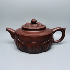 Yixing teiera argilla viola arrotolata a mano tè giallo sabbia cotto set tè orientale