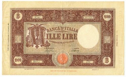 1000 lire barbetti grande - 1000,