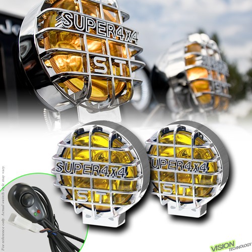 4x4 off road round yellow - off,
