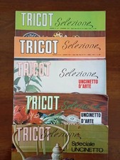 Lotto 5 Riviste Vintage Tricot Selezione Tutto Uncinetto