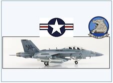 HA5158 EA-18G Growler US NAVY "Gray Wolves" 2023, Hobbymaster 1:72 NUOVO