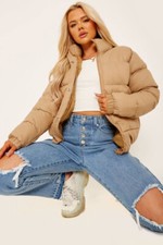 Piumino imbottito con zip e