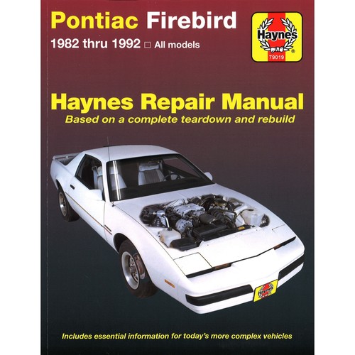 Pontiac firebird 1982 1992 - 1982-1992, usa