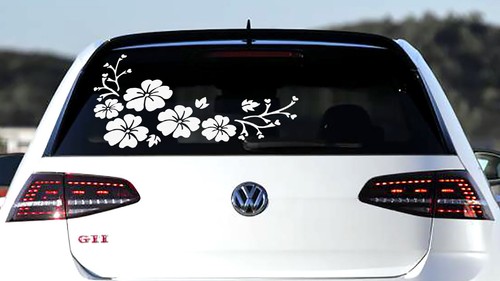 Adesivo auto fiori xxl - auto, 50