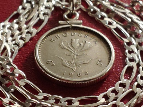 Ciondolo rhodesia sixpence - ciondolo,