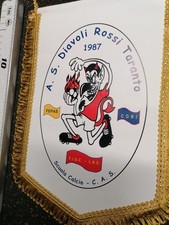 Gagliardetto CALCIO FOOTBALL CLUB PENNANT BANDERÌN FANION DIAVOLI ROSSI TARANTO 