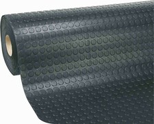 TAPPETO GOMMA NERA H120  BOLLATO SPESSORE 3 MM COPRIPAVIMENTO A METRO