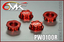 6Mik Optima Dadi Ruota Chiusi Autobloccanti Rosso 1:8 Buggy - PW0100R