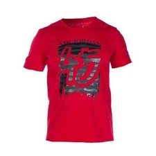 NIKE JORDAN RETRO X 10 DOUBLE NICKEL 45 CAMICIA ROSSA NERA TAGLIA MEDIA (642504-687)