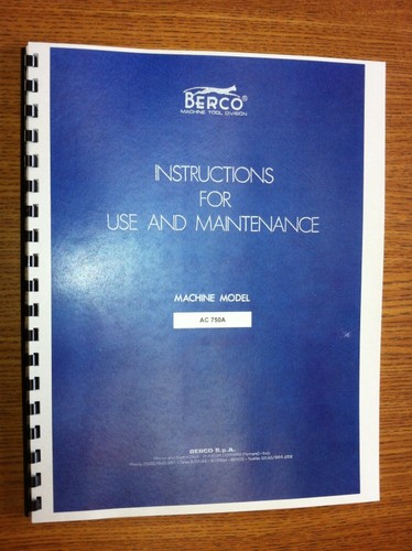 Manuale barra alesatrice - , berco