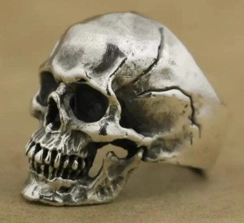 Anello scheletro teschio uomo