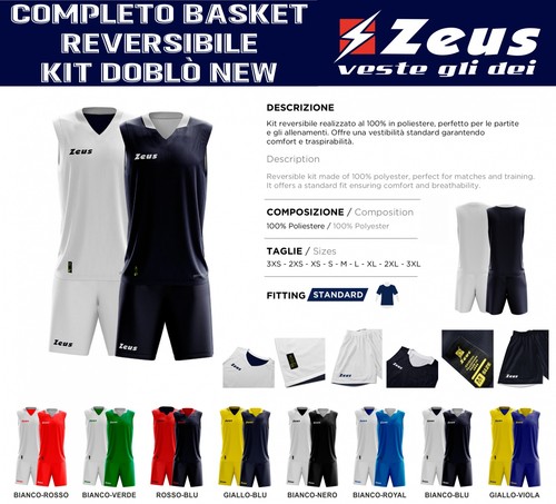 Completo basket zeus kit - completo,