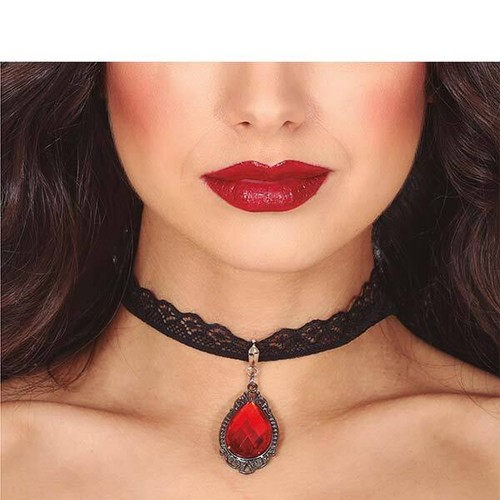 Collana con rubini cm - collana,