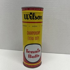 Palline da tennis vintage Wilson 3 Championship Extra Duty - nuove sigillate chiave latta metallo