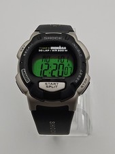 Orologio Shock Timex Ironman Uomo 43mm Grigio Indiglo 200M 30 Giri Batteria Nuova