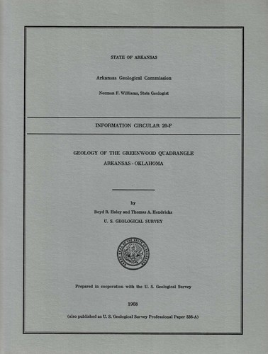 Geology the greenwood - of,