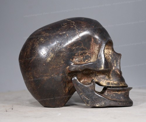 Antica testa buddha teschio - testa,