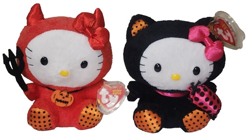 Beanie baby set - 🎃, hello
