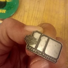 HARLEY DAVIDSON MOTORCYCLES 110 YEARS OF FREEDOM PIN BADGE COME FOTO