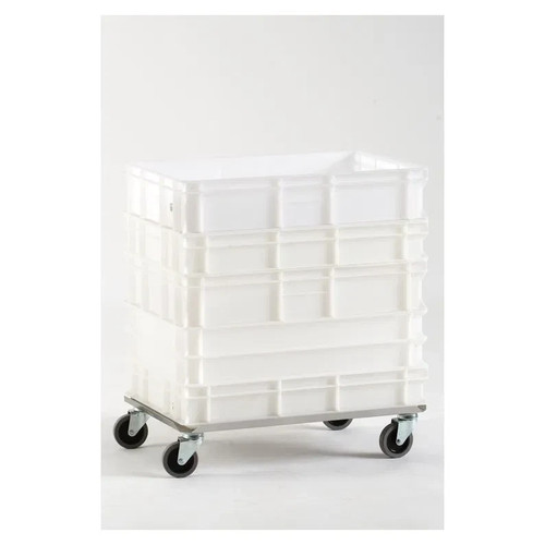 Carrello inox per cassette - carrello,