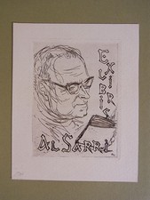 Exlibris sarri motiv - exlibris, al