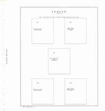 ITALIA 1979 / 1984 FOGLI MARINI MODELLO KING QUARTINE USATO 85 FOGLI MF69872