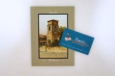 Mirandola Il Torrione Incisione su legno 1890 da "100 Città d'italia" xilografia