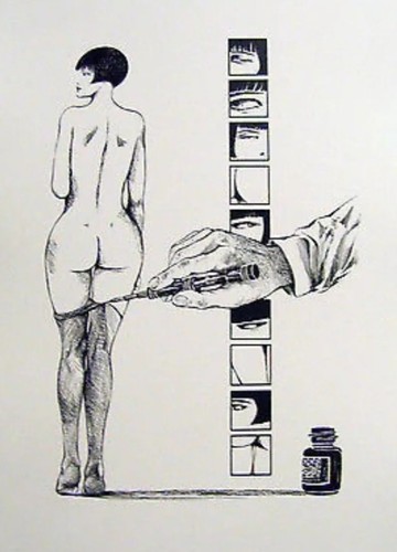 Guido crepax stampa - stampa, (non